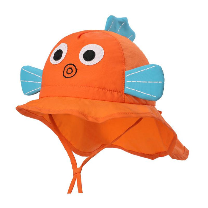 Children's Uv50 + Summer Sunscreen Cartoon Shawl Hat