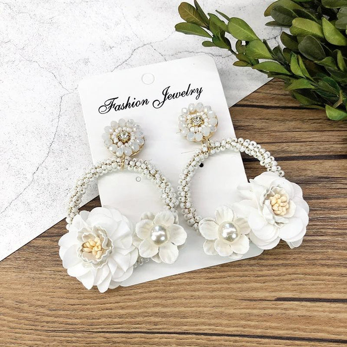 Multi Style Handmade Flower Earrings