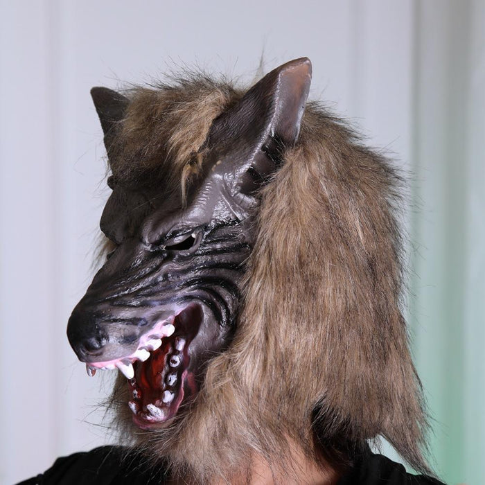 Halloween Masquerade Mask Wolf Head Headgear Costume Props