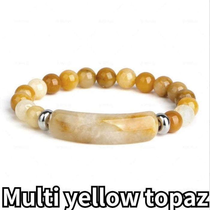 Natural Agate Stone Tiger Eye Stone Obsidian Crystal Bracelet