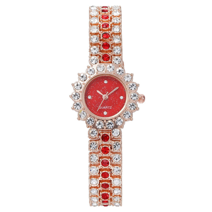 Women Watch Rhinestone Steel Quartz Fashion Wristwatch LLZ13856