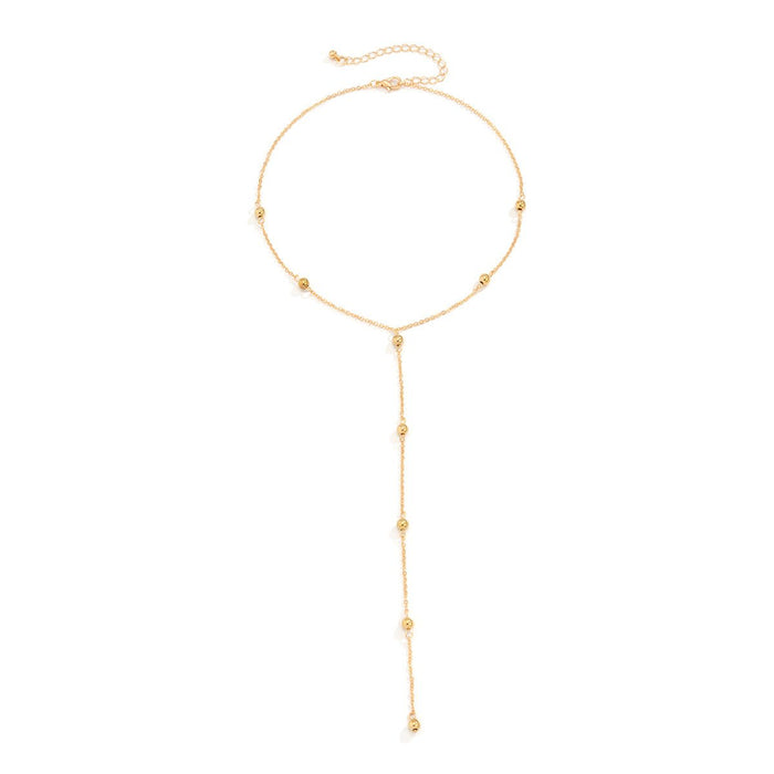 Temperament Long Tassel Chain Geometric Collar