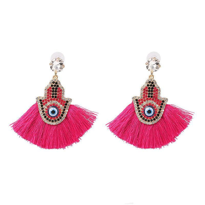 New fan tassel female Earrings accessories