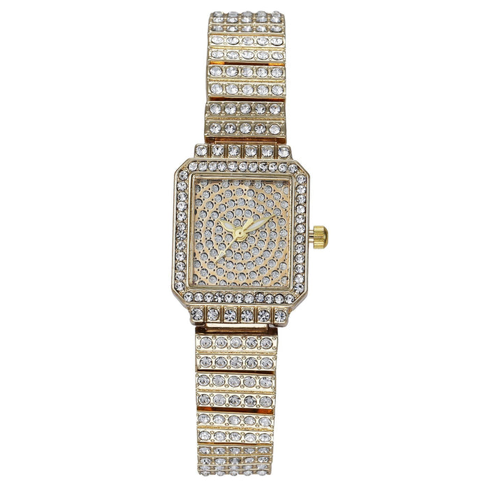 Women Watch Rhinestone Steel Quartz Fashion Wristwatch LLZ13883