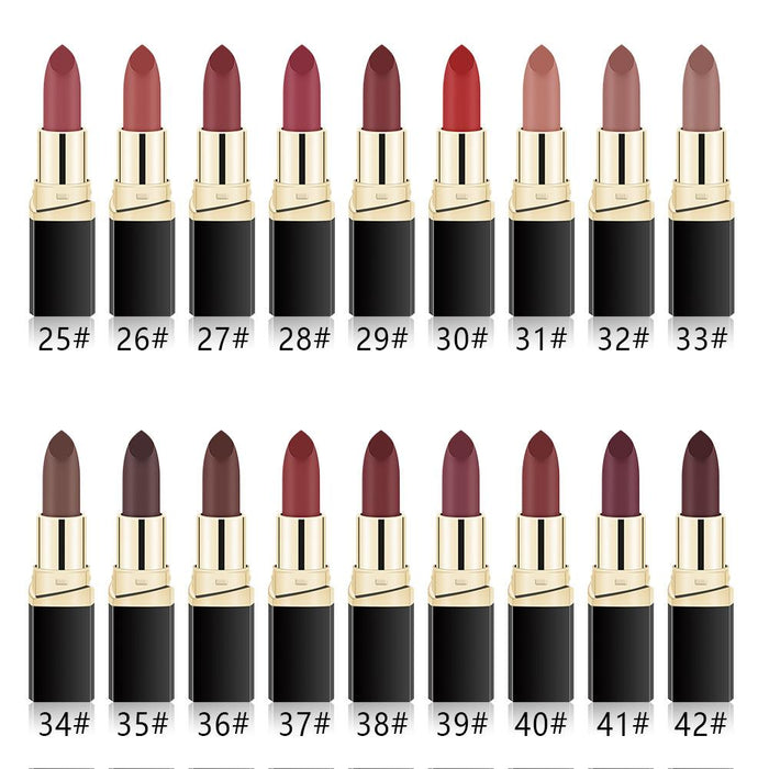 Matte fog face velvet lipstick is not easy to decolour black pipe lipstick.