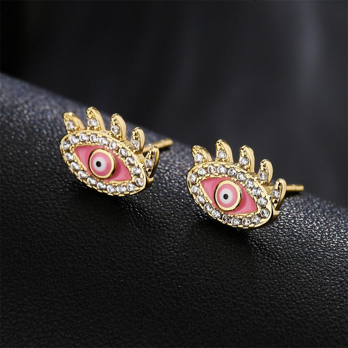 Creative Personality Oil Drop Magic Eye Female Earrings