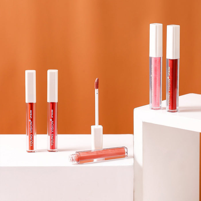 6-colour velvet lip gloss is not easy to stick to the cup