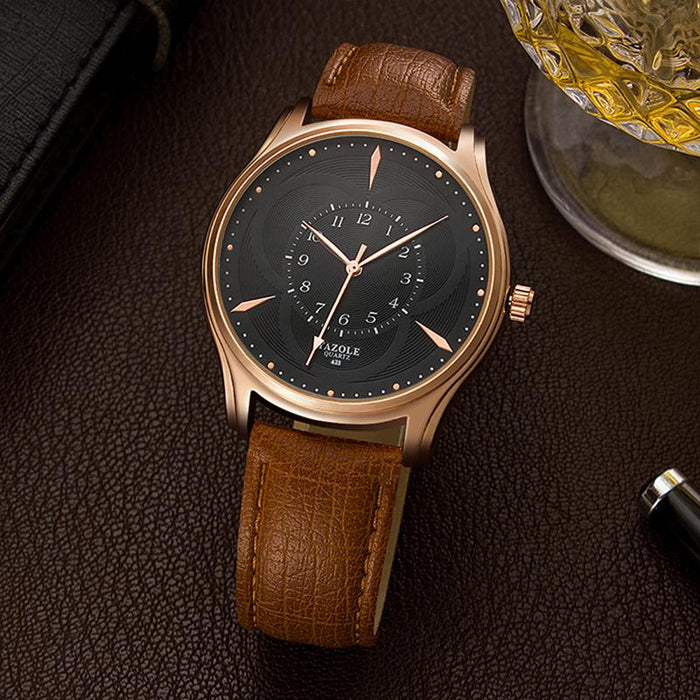 YAZOLE Top Brand Luxury Fashion Men's Casual and Popular Leather Watches