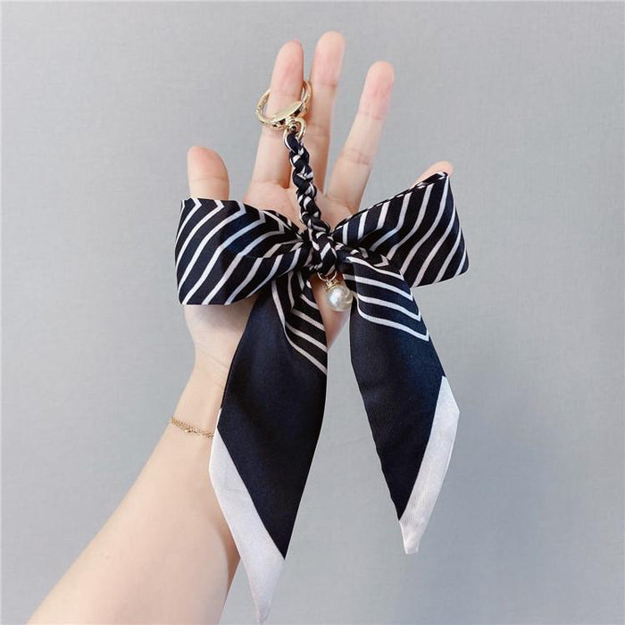 Bow Keychains Creative Tie Knot Car Key Ring Package Pendant