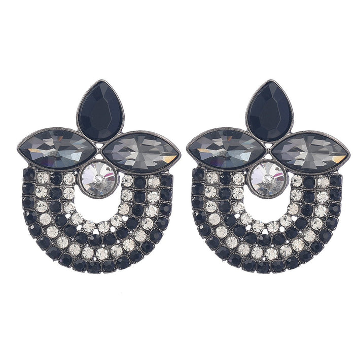 Women's colourful Rhinestone Retro Multi-layer Earrings