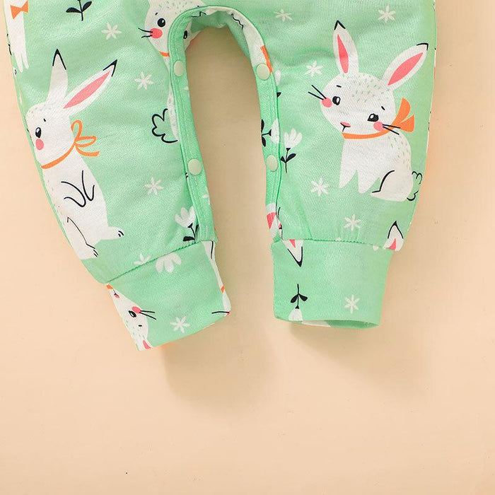 Baby Summer Rabbit Short Sleeved Jumpsuit