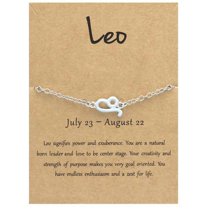 Twelve Constellations Bracelet Constellation Card Bracelet