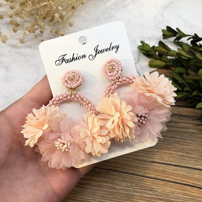 Multi Style Handmade Flower Earrings