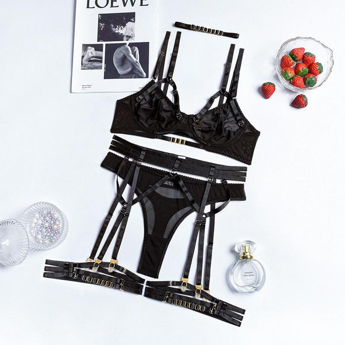 Women's Fashion Underwear Sexy Mesh Lingerie Set