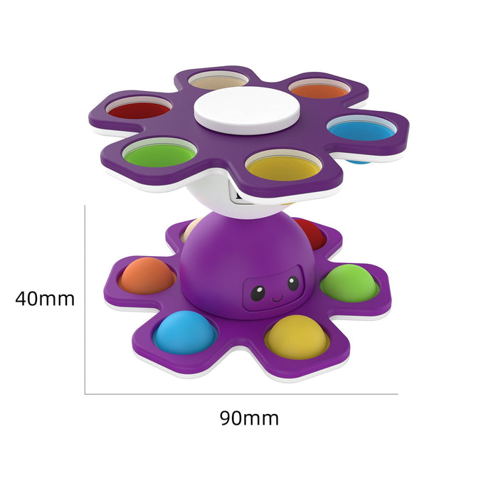 Face-changing Octopus Bubble Music Octopus Spinning Decompression Toy