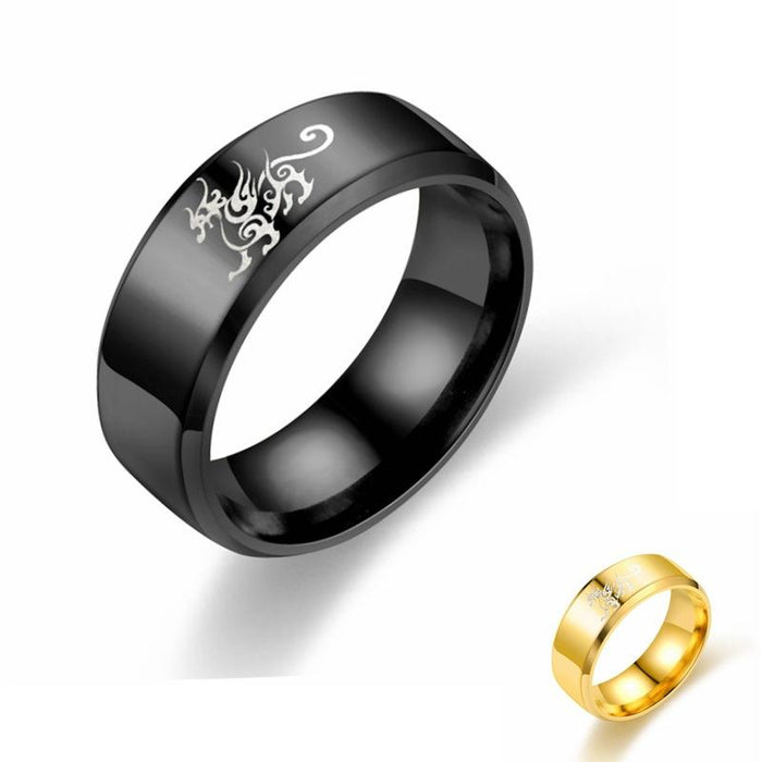 Stainless Steel Dragon Ring