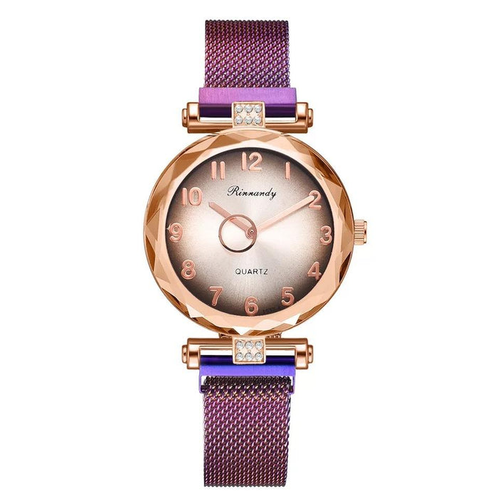 Simple Alloy Mesh Belt Women's Quartz Watch Llz22222