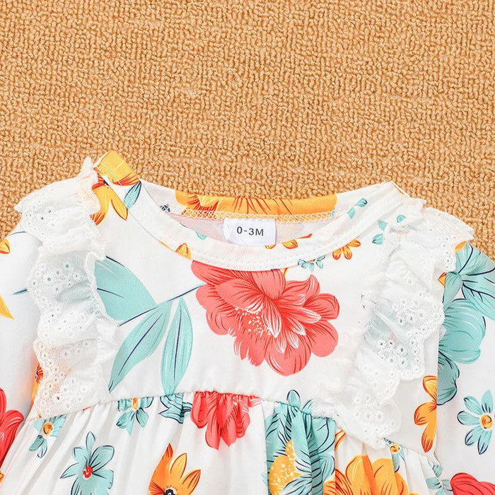 Newborn Baby Floral Jumpsuit