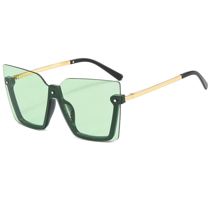 Lower half frame one piece Sunglasses