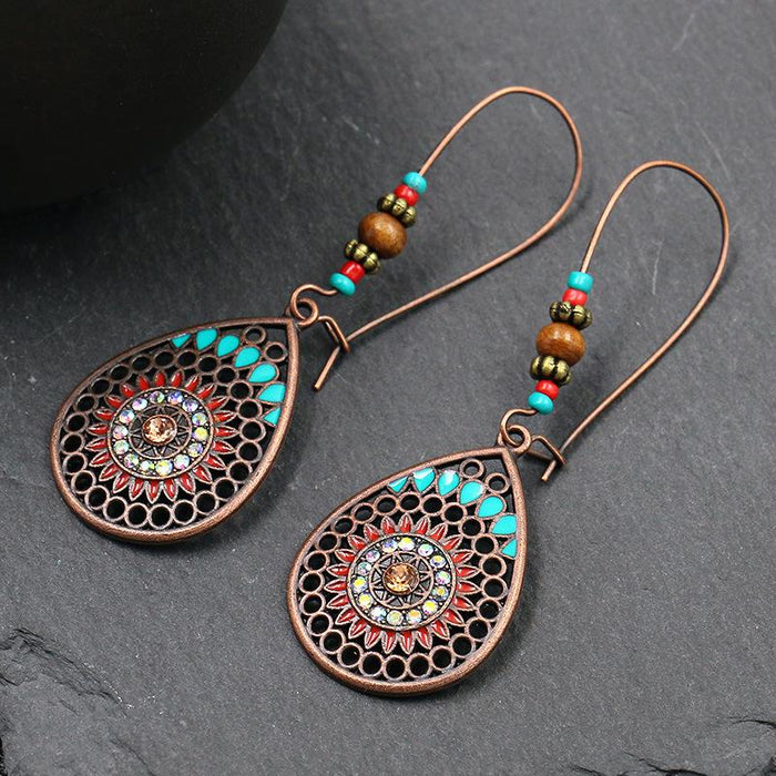 Personalized Fashion Retro Drop-shaped Long Oil Drop Earrings