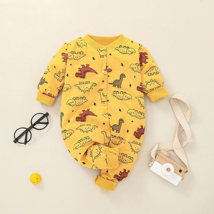 Dinosaur Printed Baby Bodysuit