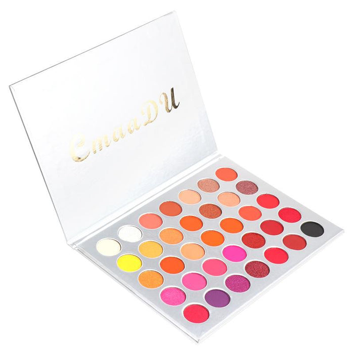 35 colour matte eye shadow disc waterproof flash