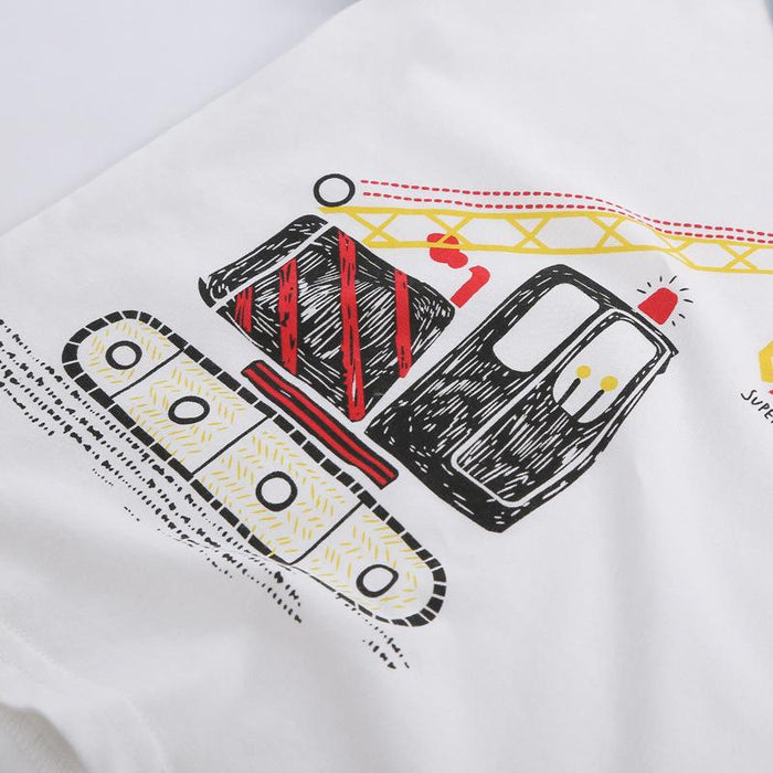 Cotton T-shirt cartoon half sleeve T-shirt