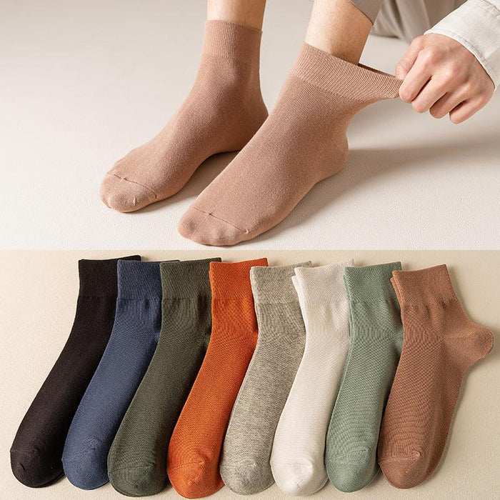 Spring and Summer New Cotton Socks Casual Solid Color Boat Socks