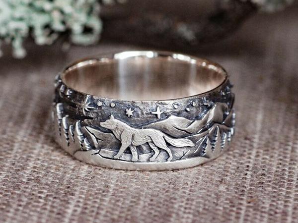 Fashion couple Vintage creative ring