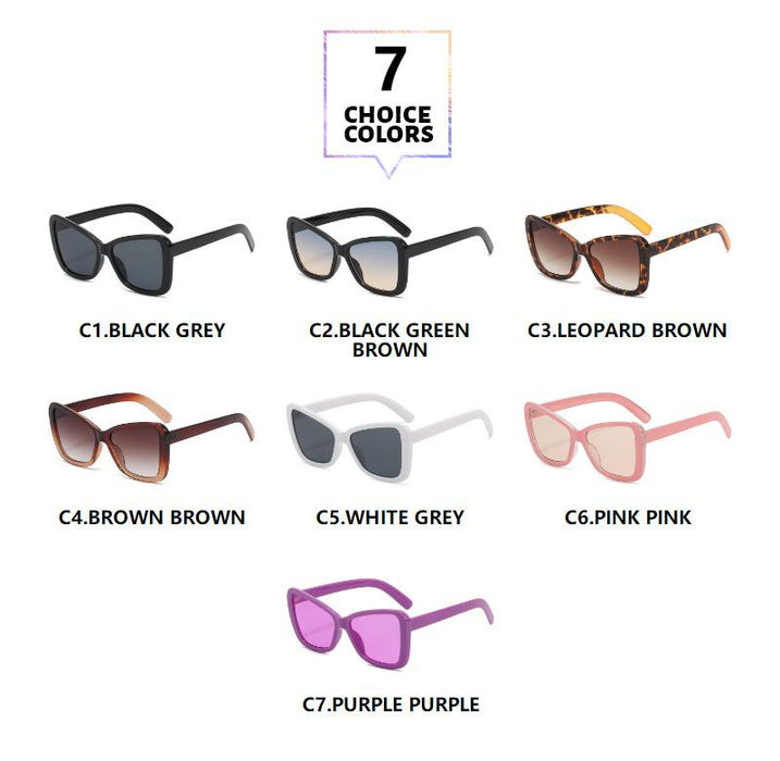 Cat's Eye Sunglasses contrast colour trend Sunglasses