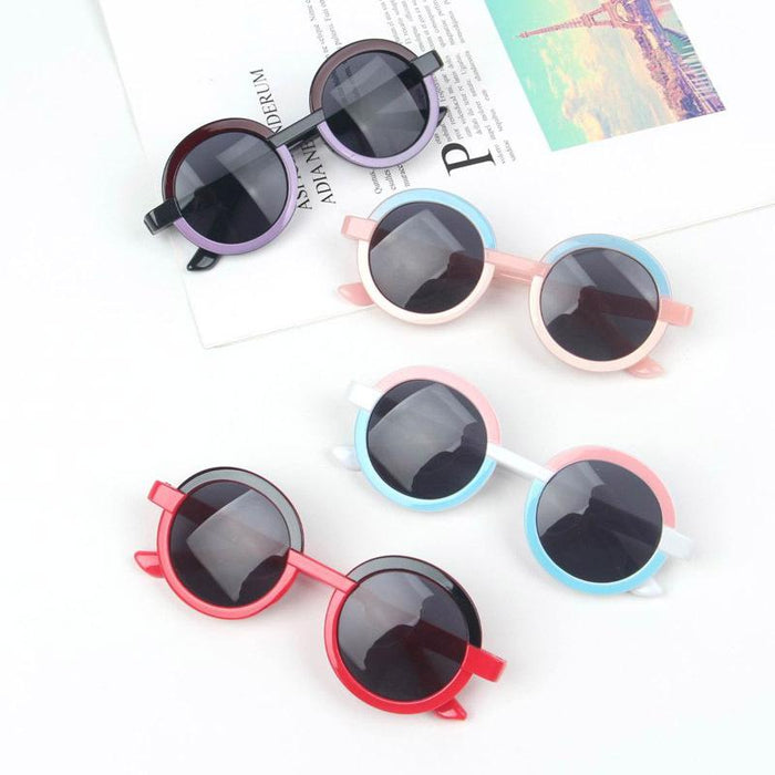 Children's Sunglasses New transparent colour matching glasses