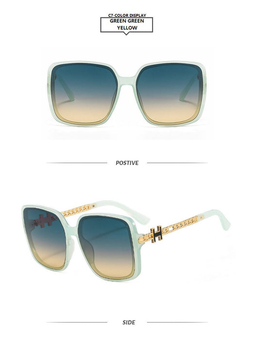 Large frame square Sunglasses