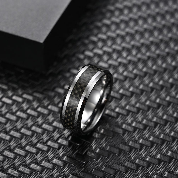 Men's Popular Tungsten Steel Ring Fashion Jewelry