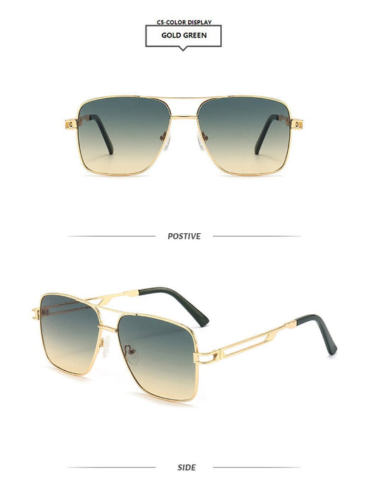 Double beam square personalized colour Sunglasses