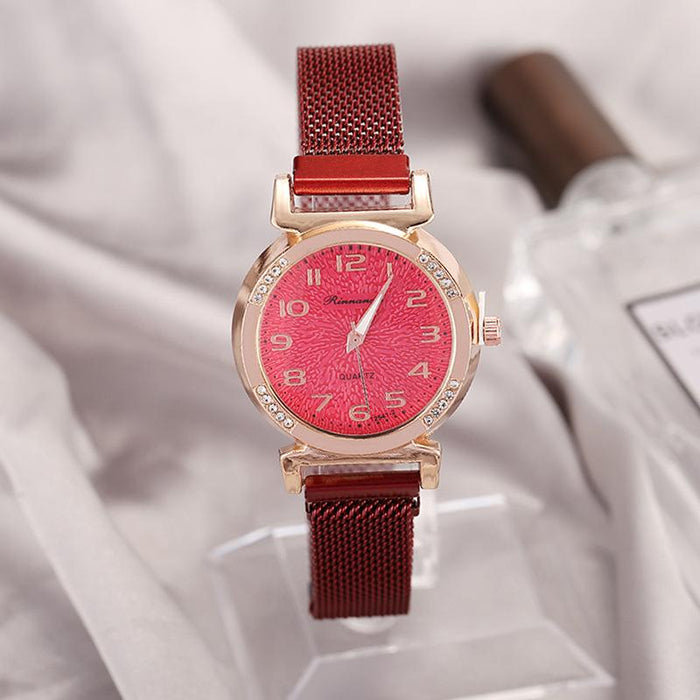 New Stainless Steel Women Wristwatch Quartz Fashion Casual Clock LLZ22229