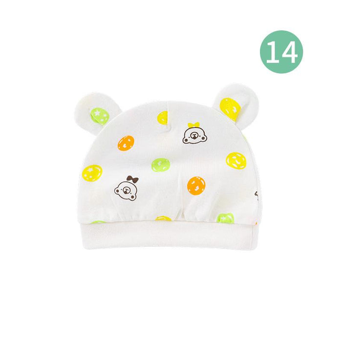 Binaural Printed Hat For Newborn Baby