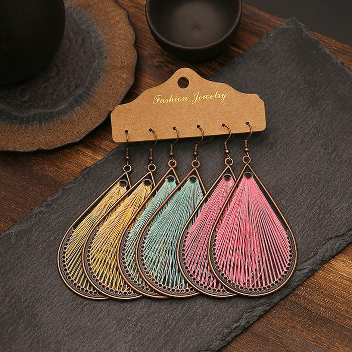 3 pairs/set Earrings Bohemian Style Jewelry X0X36207