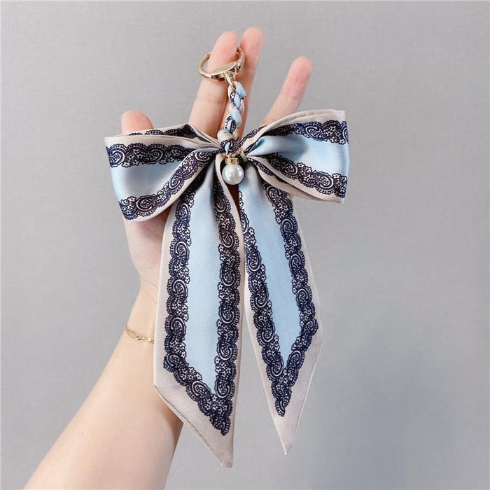 Bow Keychains Creative Tie Knot Car Key Ring Package Pendant