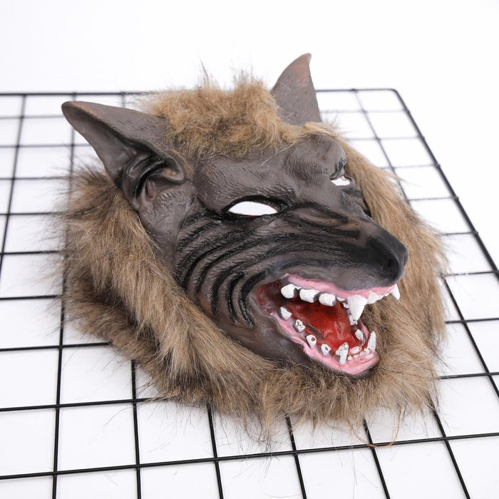 Halloween Masquerade Mask Wolf Head Headgear Costume Props