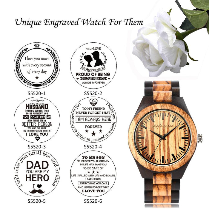 2022 New Classic Men's Fashion Watch Wooden Watch