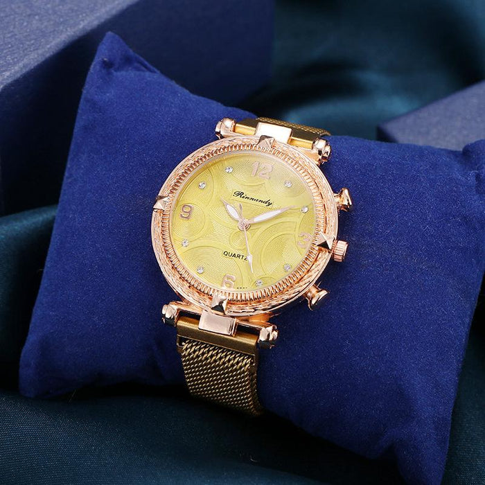 New Stainless Steel Women Wristwatch Quartz Fashion Casual Clock LLZ22322