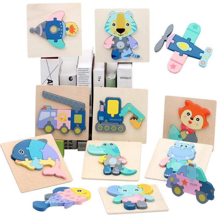 Children's Wooden Jigsaw Puzzle Early Education Educational Toy