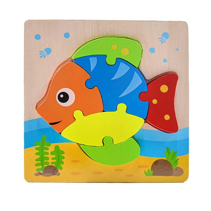 Children's Puzzle Wood Puzzle Building Block Toy