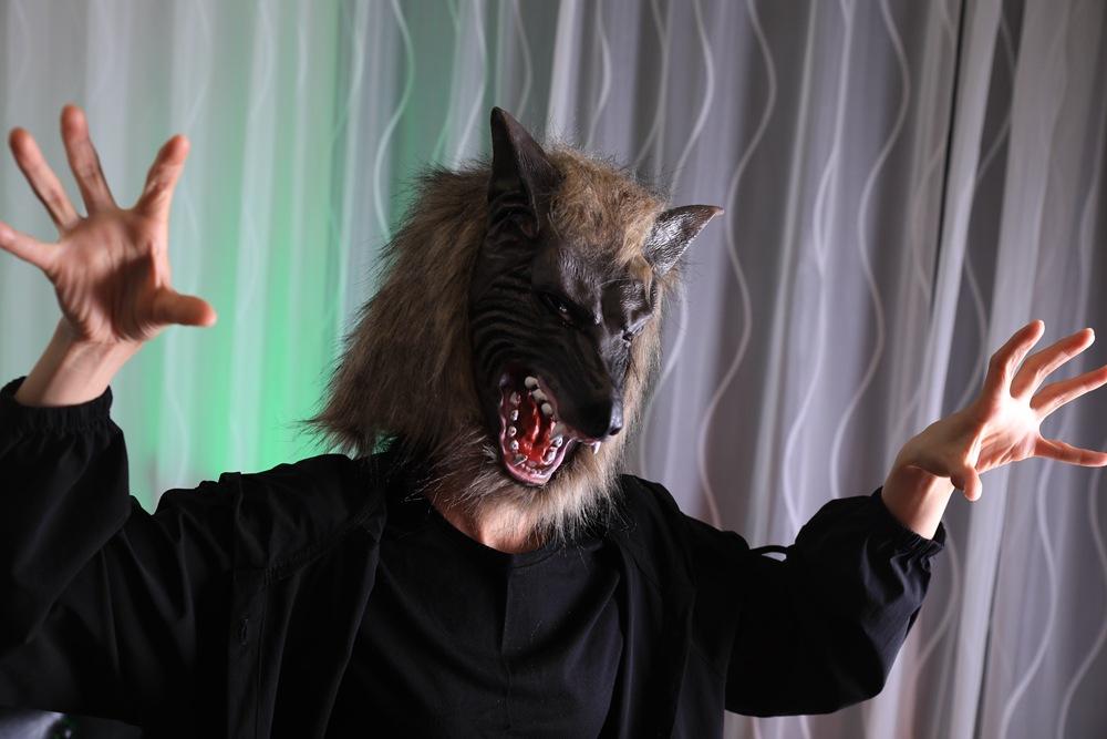 Halloween Masquerade Mask Wolf Head Headgear Costume Props