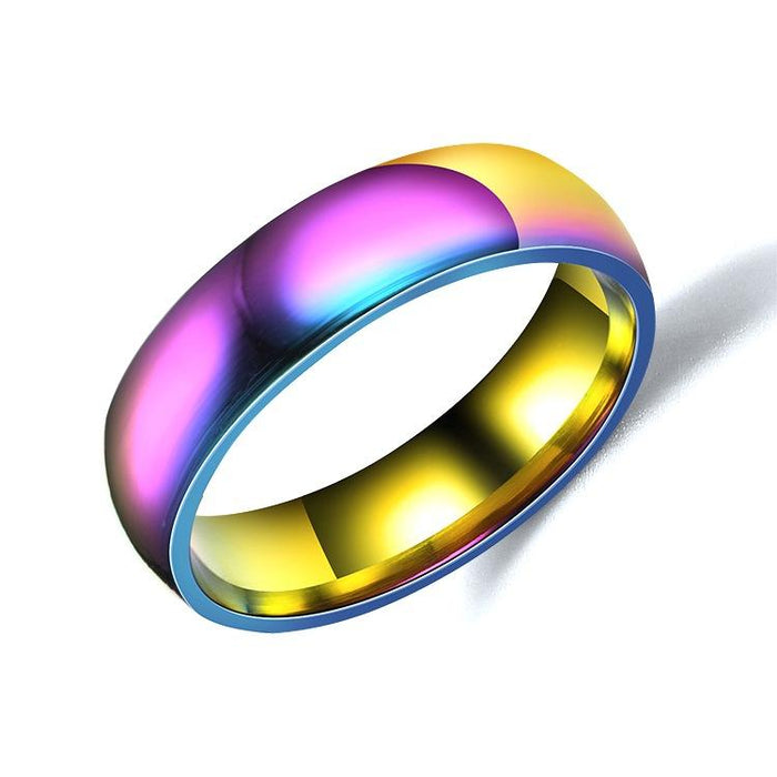 Titanium Steel Couple Ring