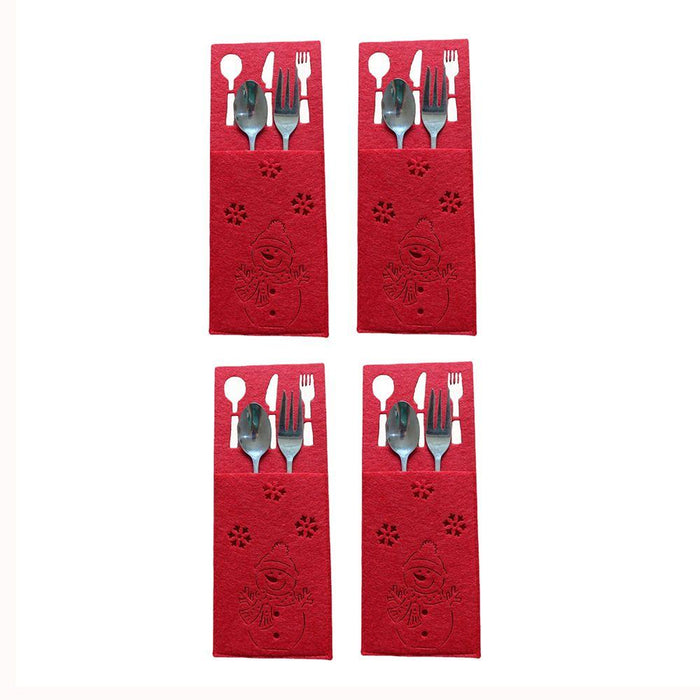 4PCS 44 Styles Christmas Knife and Fork Holder