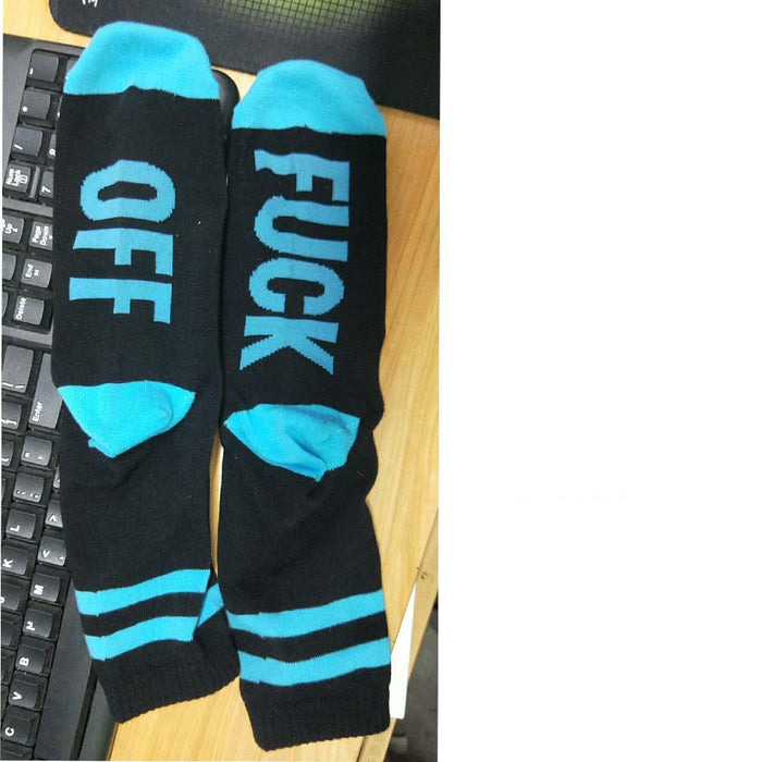 Mid tube socks men and women sole alphabet socks