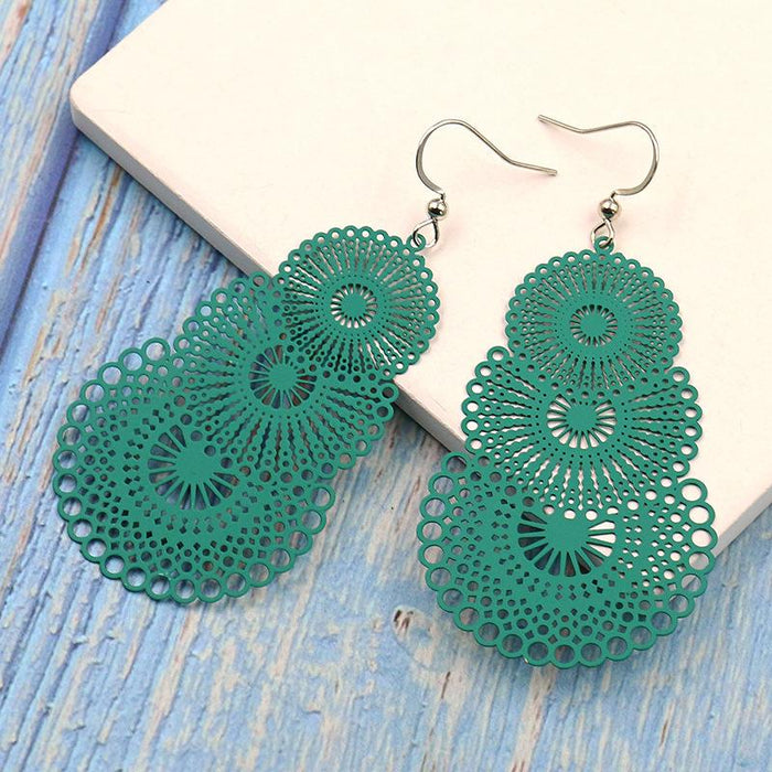 Boho Pattern Fashion colourful Earrings