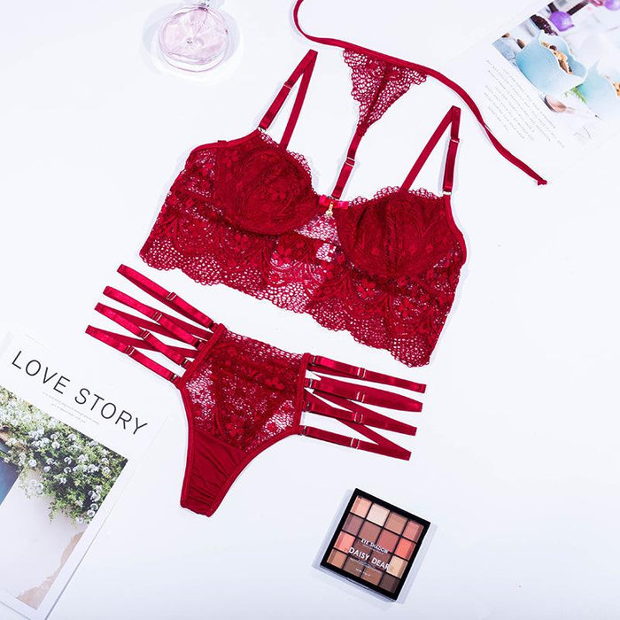 Women Sexy Lace Lingerie Fashion Underwear Set