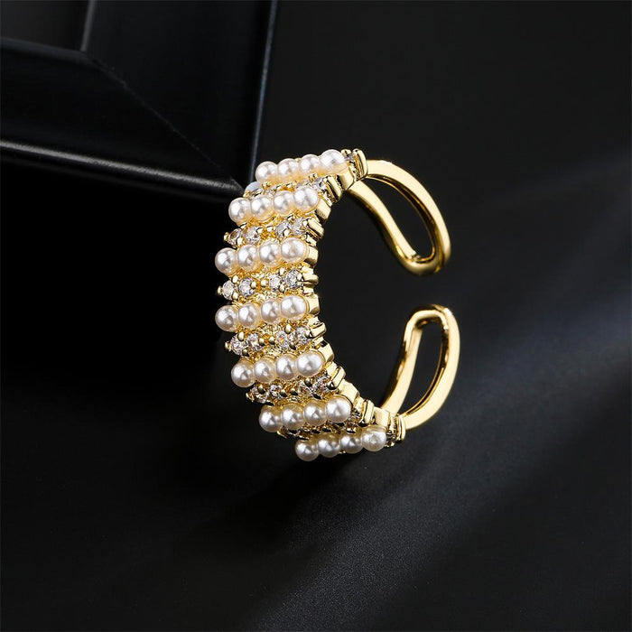 Luxurious Women's Opening Design Adjustable Ring